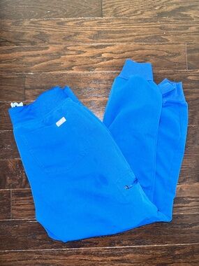 Figs Royal Blue Scrub Jogger Pants Small